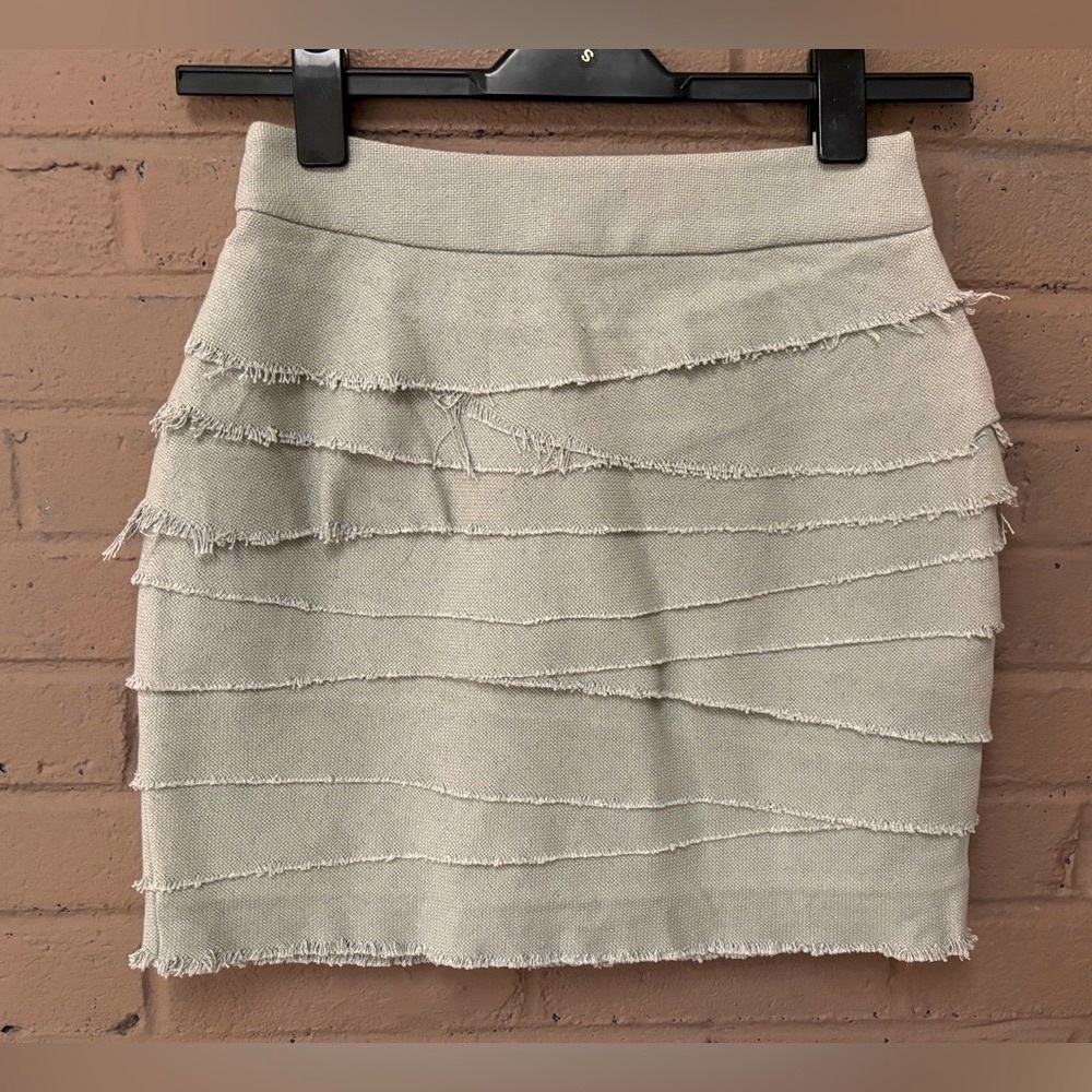 ADAM Adam Lippes  textured tired skirt 0